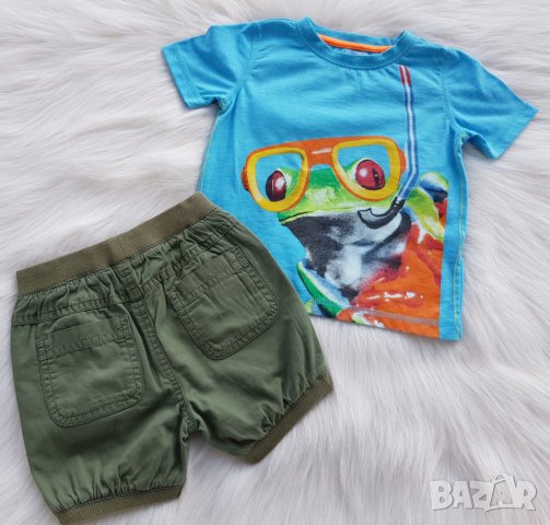 Тениска F&F  и къси панталони 12-18 месеца  , снимка 6 - Комплекти за бебе - 28294049
