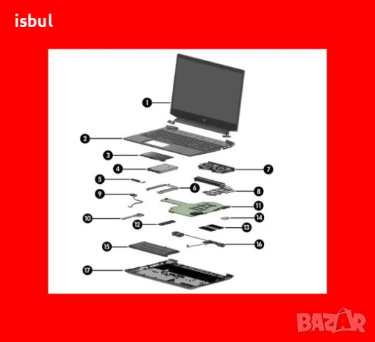 Toshiba L50-B/C C650 C660 L750 L850 L500 C55-C C50-B A300 ...На Части 