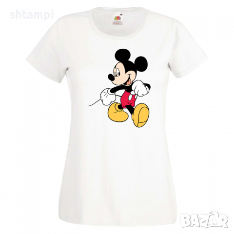 Дамска тениска Mickey Mouse 6 .Подарък,Изненада,, снимка 10 - Тениски - 36526523