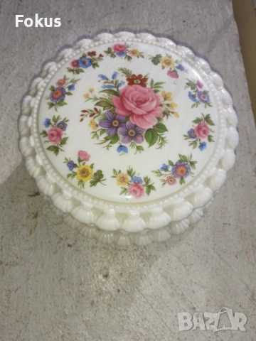 Английски порцелан бижутерка цветя маркировка, снимка 2 - Антикварни и старинни предмети - 53353905