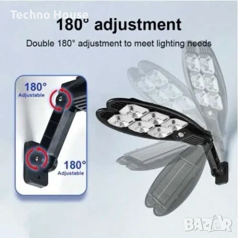 Соларна лампа със сензор за движение, снимка 2 - Соларни лампи - 53136364