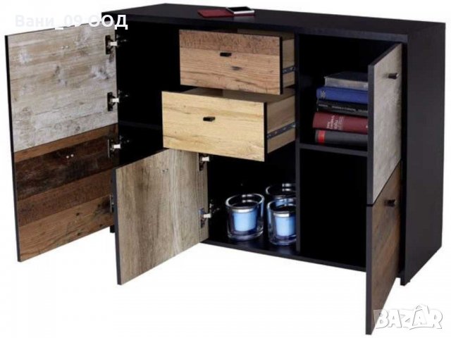 Голям ВИНТИДЖ скрин с много отделения, снимка 3 - Скринове - 32753206