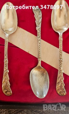 Стари лъжички, кутия, снимка 7 - Прибори за хранене, готвене и сервиране - 43799427