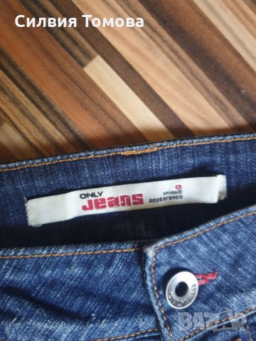 Дънкова къса пола Only, снимка 2 - Поли - 32825315