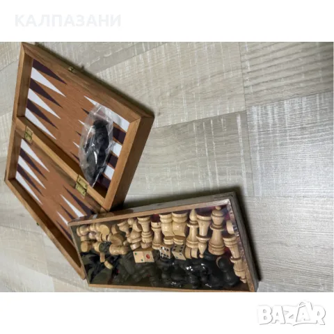 Голям шах и табла в кутия от висококачествено дърво K003, снимка 3 - Игри и пъзели - 50216822