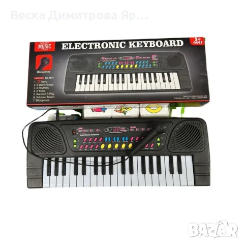 Детски синтезатор,с множество функции, снимка 2 - Музикални играчки - 48721812