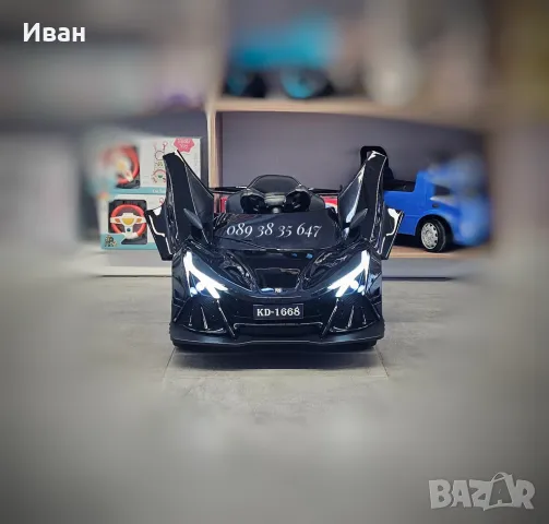 ТОП ЦЕНА!НОВО!Акумулаторна кола Flash BLACK с 4Х4,12V,EVA гуми,кожена седалка,USB,МЕТАЛИК, снимка 4 - Коли, камиони, мотори, писти - 48411312