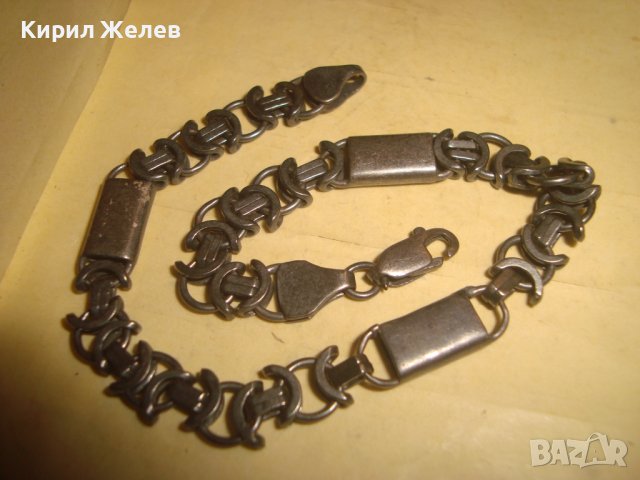 УНИКАЛНО РЯДКА СРЕБЪРНА ВИНТИДЖ ГРИВНА ОКСИДИРАНО " ЧЕРНО " СРЕБРО 925 ПРОБА РЕТРО АРТ ПЛЕТКА 32519, снимка 5 - Гривни - 38323665