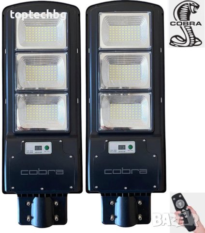 Соларна улична LED лампа COBRA 450/900/1350/1800W, снимка 4 - Соларни лампи - 33778753