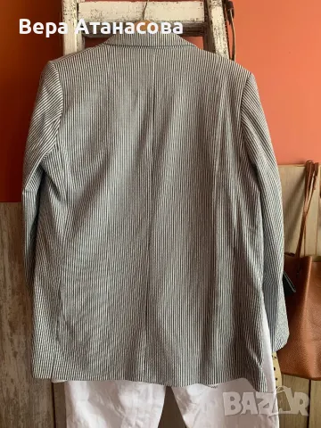 🍒 разкошно сако/блейзър H&M на райета🥾, снимка 2 - Сака - 49244078