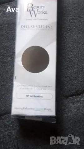 Beauty Works черни удължения за коса 16 инча , снимка 10 - Аксесоари за коса - 49052937