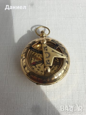 Бронзов компас с слънчев часовник , снимка 11 - Романтични подаръци - 43051919