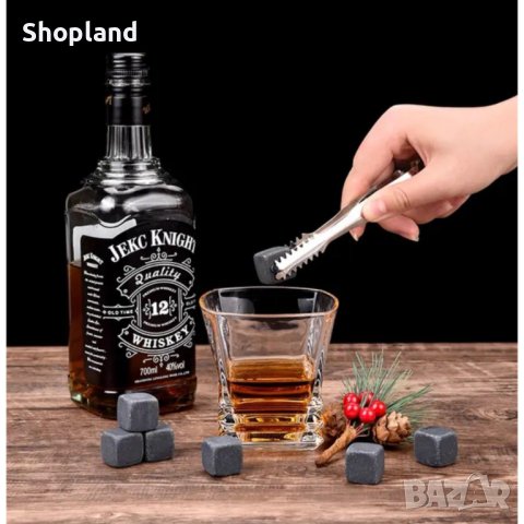 Подаръчен комплект чаши и камъни за уиски, снимка 5 - Чаши - 43940710