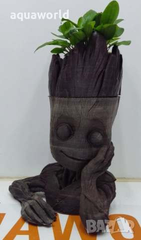 "ПРОМОЦИЯ" Изкуствена Декорация Baby Groot /Грут/, снимка 3 - Оборудване за аквариуми - 52362947
