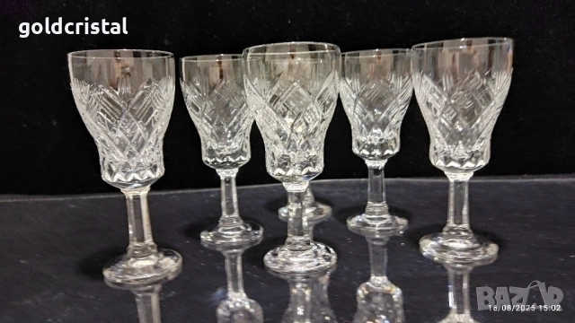 Кристални чаши руски кристал, снимка 2 - Антикварни и старинни предмети - 33682458