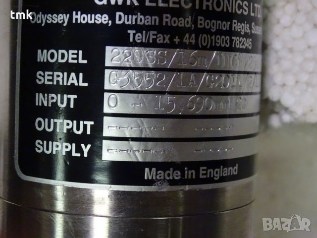 Датчик за налягане GWK Electronics 220SS , снимка 3 - Резервни части за машини - 32237643