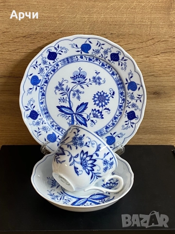 Баварски порцеланов троен сет, снимка 4 - Чаши - 51945222