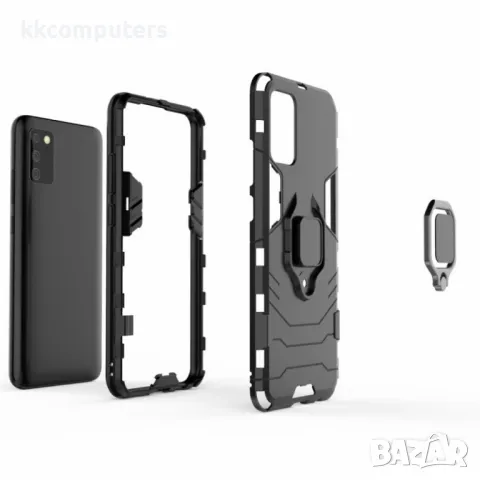 Samsung Galaxy A02s Удароустойчив Ring Holder Калъф и Протектор, снимка 6 - Калъфи, кейсове - 48612099