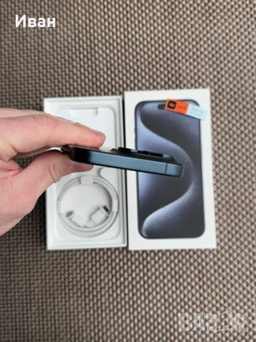 ЛИЗИНГ*53лв/м Phone 15 pro 128*BLUE айфон 15 про син, снимка 6 - Apple iPhone - 49127433