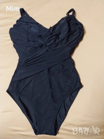 105 Е Черен цял бански с волани, снимка 6 - Бански костюми - 50735074