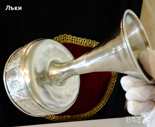 Викингски калаен бокал за вино,чаша 18 см.,500 мл.,Дракон , снимка 7 - Антикварни и старинни предмети - 52079645