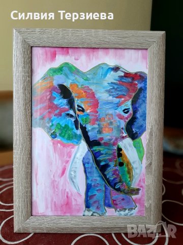 Картина "Слон под дъгата"