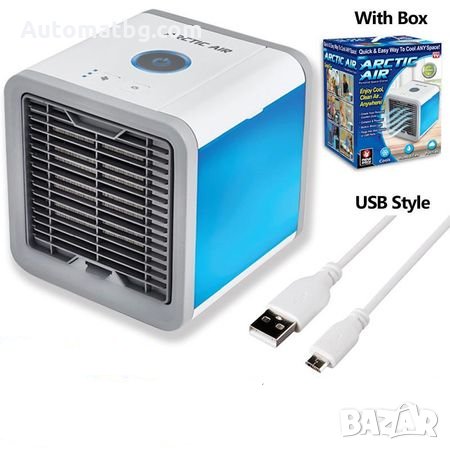 Мини климатик Automat, Персонален въздушен охладител, USB, 3 в 1, с Led диодно осветление, снимка 3 - Друга електроника - 28820624