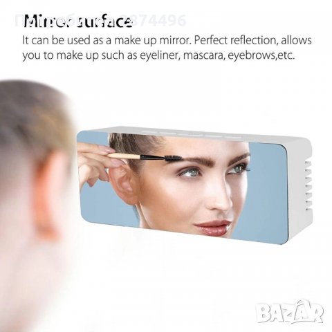 2214 Настолен часовник с огледален дисплей, снимка 5 - Други стоки за дома - 34994878