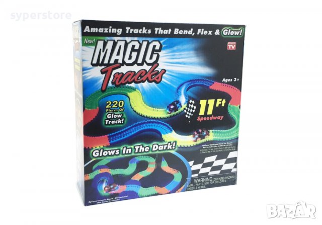 Детска игра - Писта Magic Tracks Digital One SP00587 20616 - 220части гъвкава писта, над 3г., снимка 1 - Други игри - 38932606