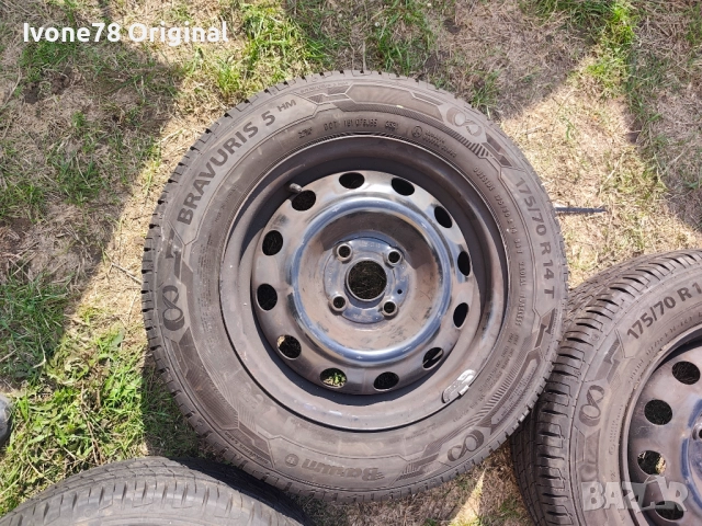 ПРОМО Железни Джанти за Hyundai Toyota KIA 4x100 14 цола.Отлично състояние., снимка 3 - Гуми и джанти - 52186431