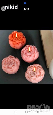 3D едър затворен Божур дълбок калъп силиконов молд форма фондан торта украса шоколад гипс сапун свещ, снимка 6 - Форми - 22131014