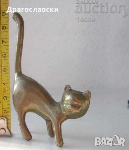 Фигури статуетки преспапие ПИЛЕ ПТИЧЕ месинг БРОНЗ МЕТАЛ ФИГУРА прасе свиня бик статуетка телец коте, снимка 11 - Други ценни предмети - 28881682