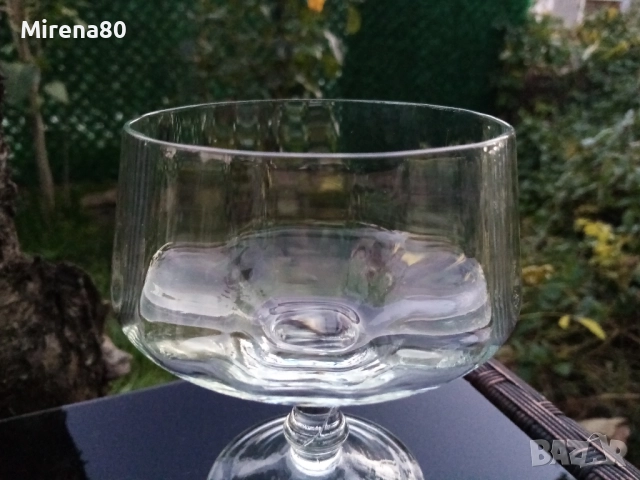 Кристални чаши за мелба - 4 бр., снимка 3 - Чаши - 52276133