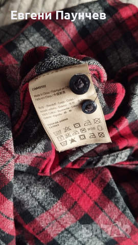 Scotch & Soda мъжка бархетна риза Размер L в червен цвят , снимка 6 - Ризи - 51514800