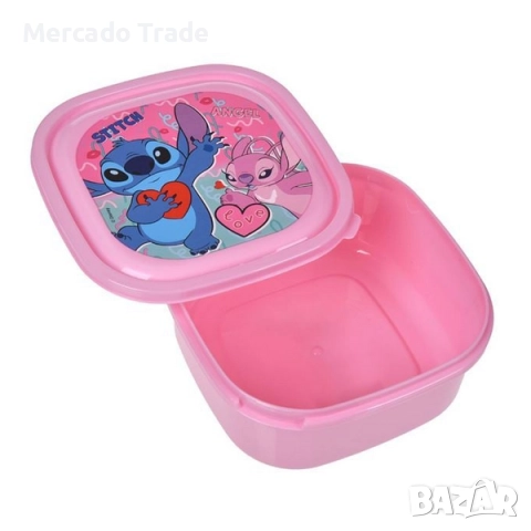 Комплект за хранене с термочанта, кутия за храна и бутилка, Stitch, снимка 3 - Раници - 51620976