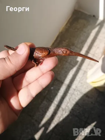 Красива бронзова птичка, снимка 6 - Антикварни и старинни предмети - 50092447