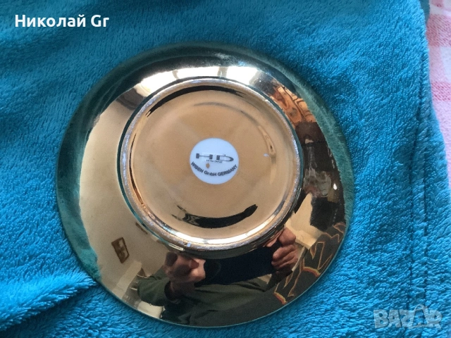 Чаша и чинийка порцелан позлата произведено в Германия отличен състояние , снимка 8 - Колекции - 53139502