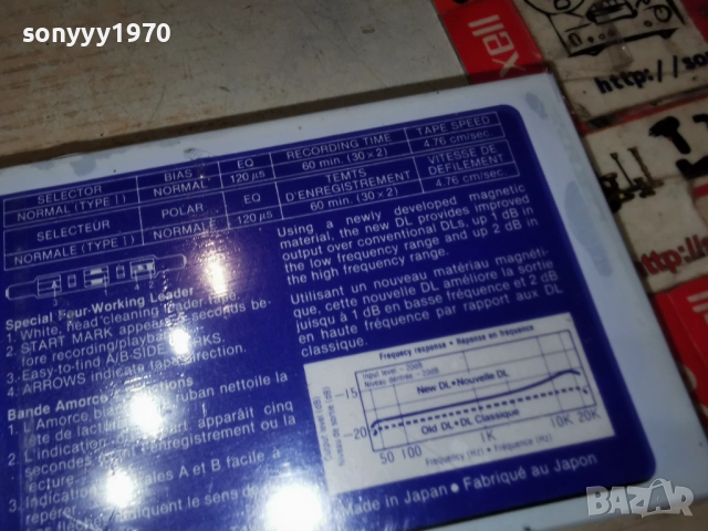 HITACHI DL 60-ORIGINAL TAPE-MADE IN JAPAN 1312252202, снимка 14 - Аудио касети - 52777581
