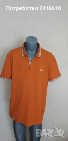Hugo Boss Paddy Pique Cotton Regular Fit Mens Size 2XL - 3XL ОРИГИНАЛНА Тениска!, снимка 9 - Тениски - 50095373