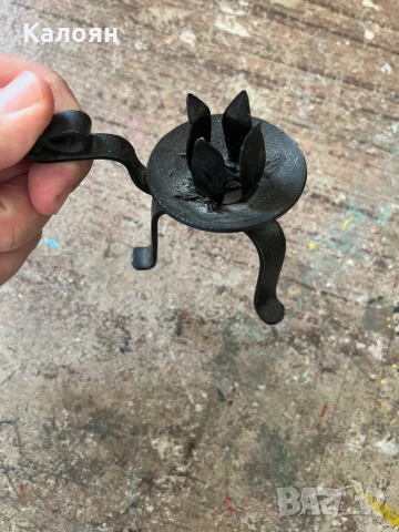 Метален свещник , снимка 2 - Други - 50933823