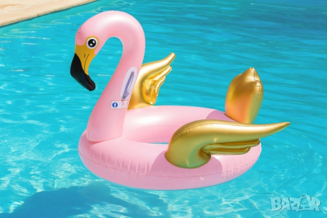 Надуваемо фламинго, gold - 115см, снимка 5 - Други стоки за дома - 52093882