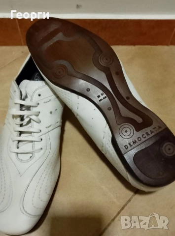 Ликвидация: Нови мъжки маратонки Democrata естествена кожа, снимка 5 - Маратонки - 52312812