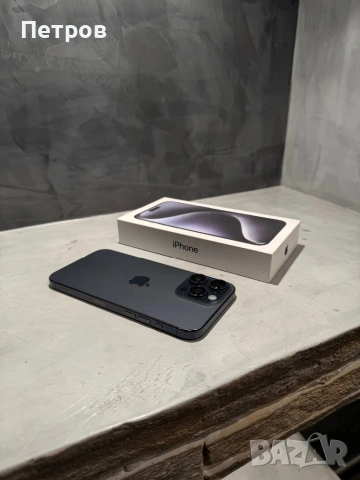 КАТО НОВ Iphone 15 Pro Max Blue Titanium, снимка 2 - Apple iPhone - 53249633