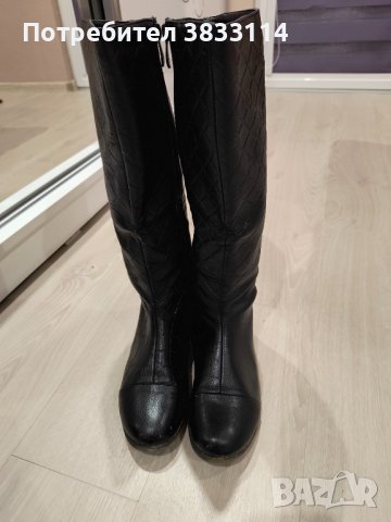 Дамски черни ботуши , снимка 2 - Дамски ботуши - 43660908