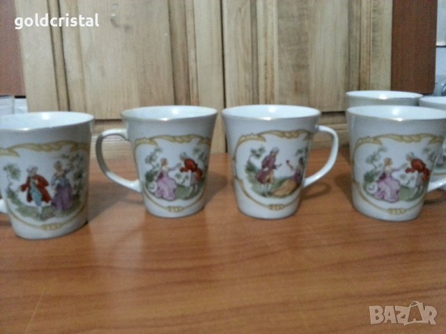 Полски порцелан големи чаши за чай , снимка 2 - Антикварни и старинни предмети - 38642470