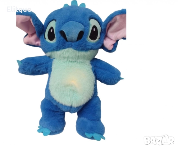 Stitch, плюшена бебешка играчка, с мелодия и светлина, снимка 4 - Плюшени играчки - 52716327