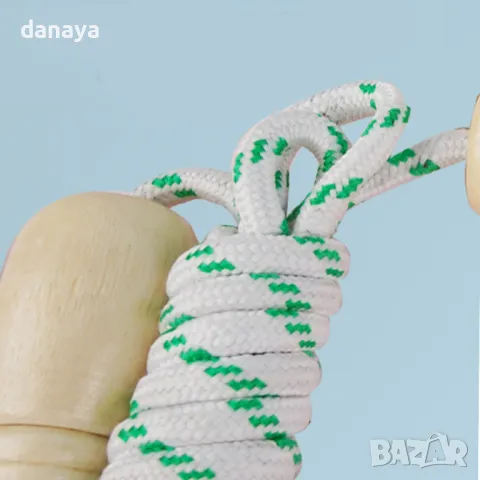 5871 Въже за скачане с дървени дръжки, снимка 2 - Фитнес уреди - 50005230