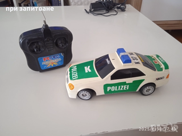 Стара играчки, R/C кола Ferrari F50 Police Highway Patrol и Mercedes 600 sec, Nikko R/C