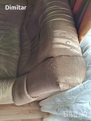 Холов ъгъл от три части, снимка 4 - Дивани и мека мебел - 52000578