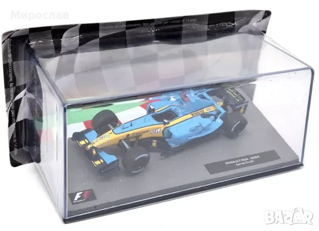 1:43 ATLAS RENAULT R24 -2004 JARNO TRULLI БОЛИД ФОРМУЛА, снимка 2 - Колекции - 49849841